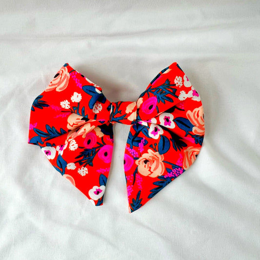 Ruby Rose Floral Sailors Bow